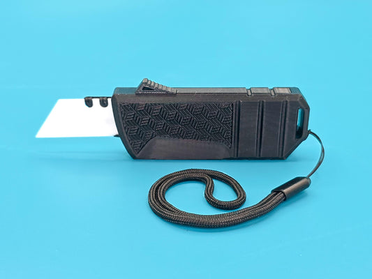 3D Printed NPE Utility Knife – Fully Non-Metallic w/ Ceramic Blade & Lanyard